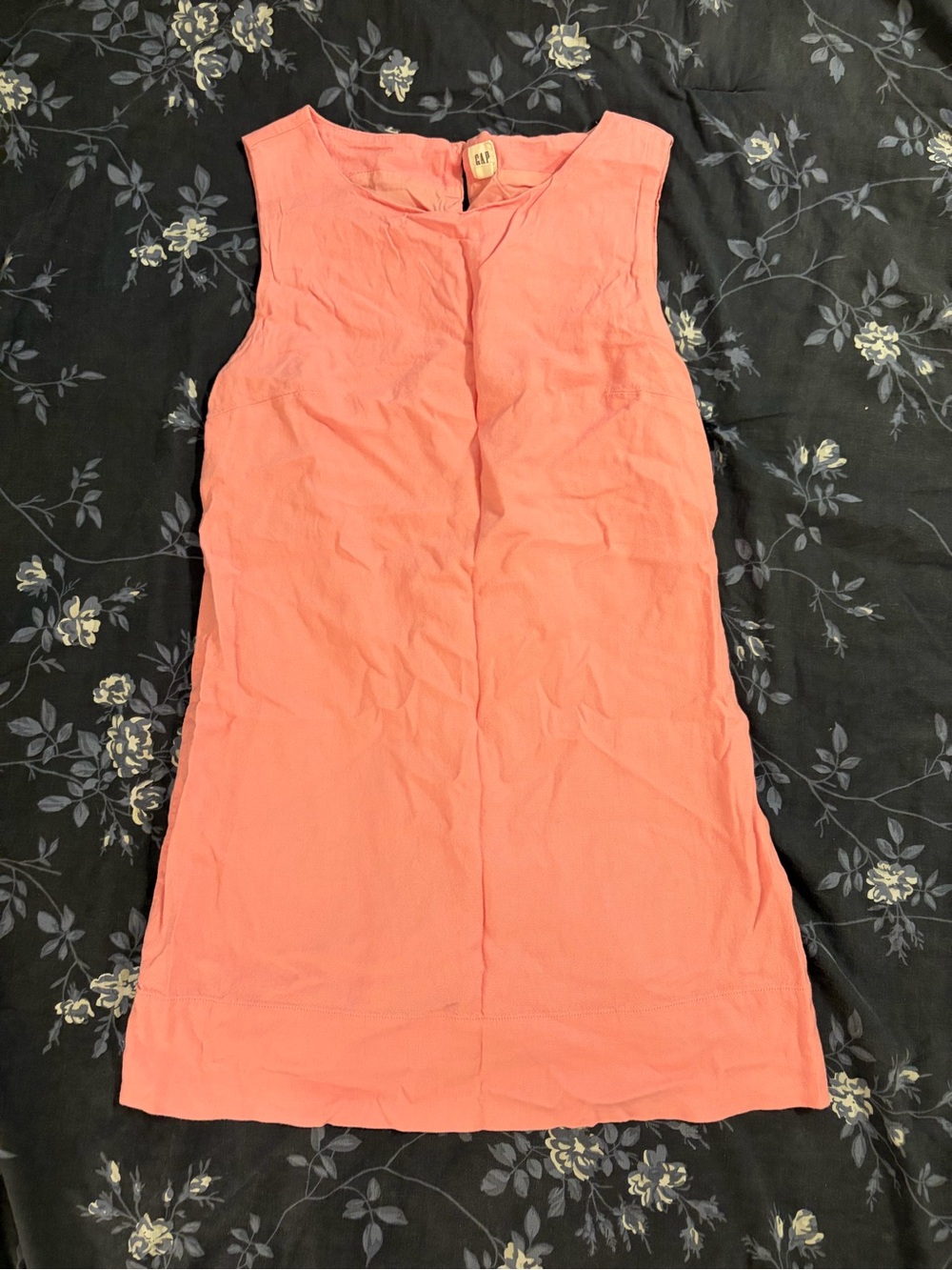 Pink Linen Shift Dress - GAP